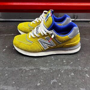 New Balance 574 Legacy x Bodega Yellow Blue Sneakers Mens Size 10 Modern